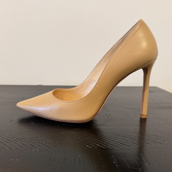 Neutral Leather Jimmy Choo High-Heeled Pumps - Picture 5 of 13